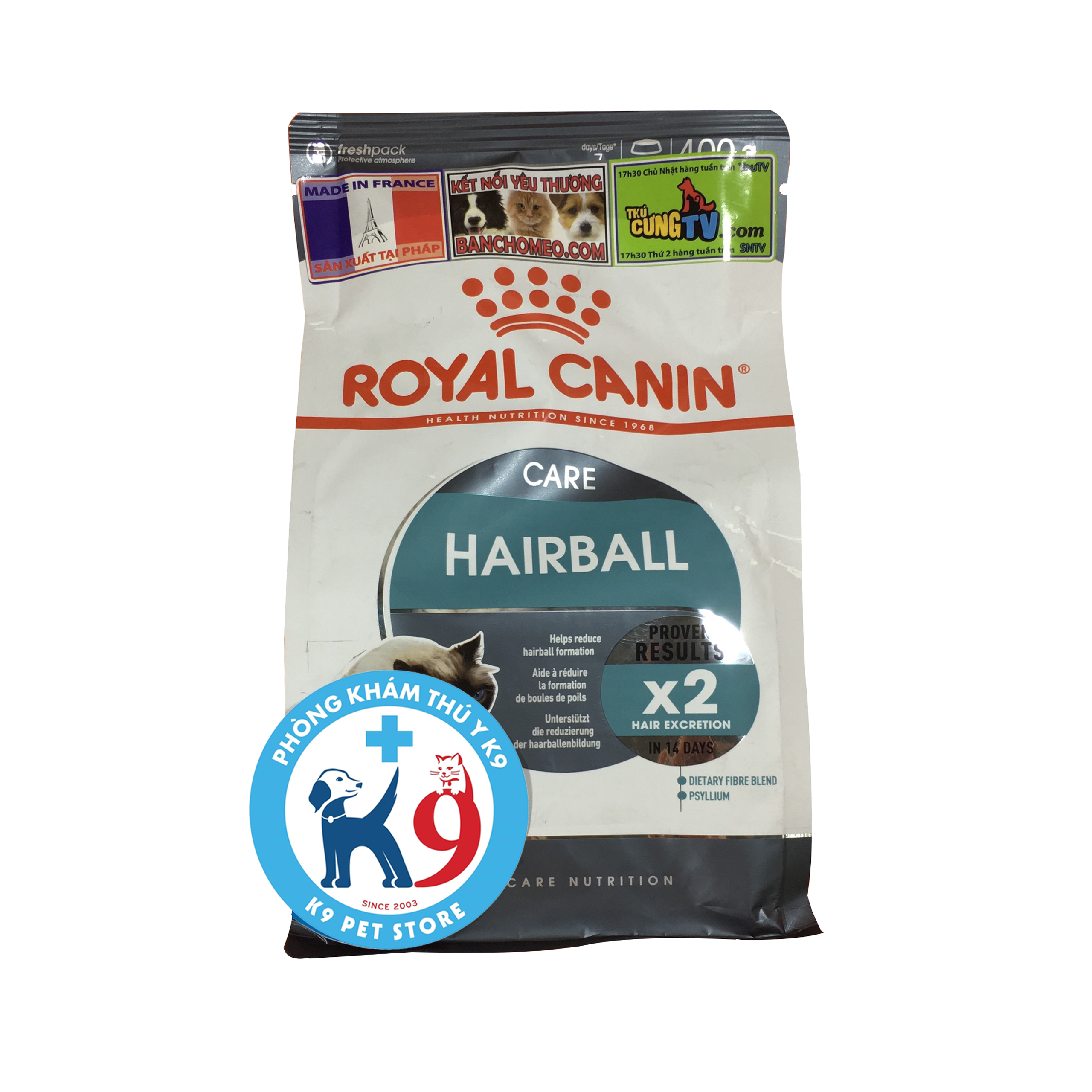 Royal canin hairball care - Thức ăn cho mèo tiêu hóa lông, búi lông 400gr