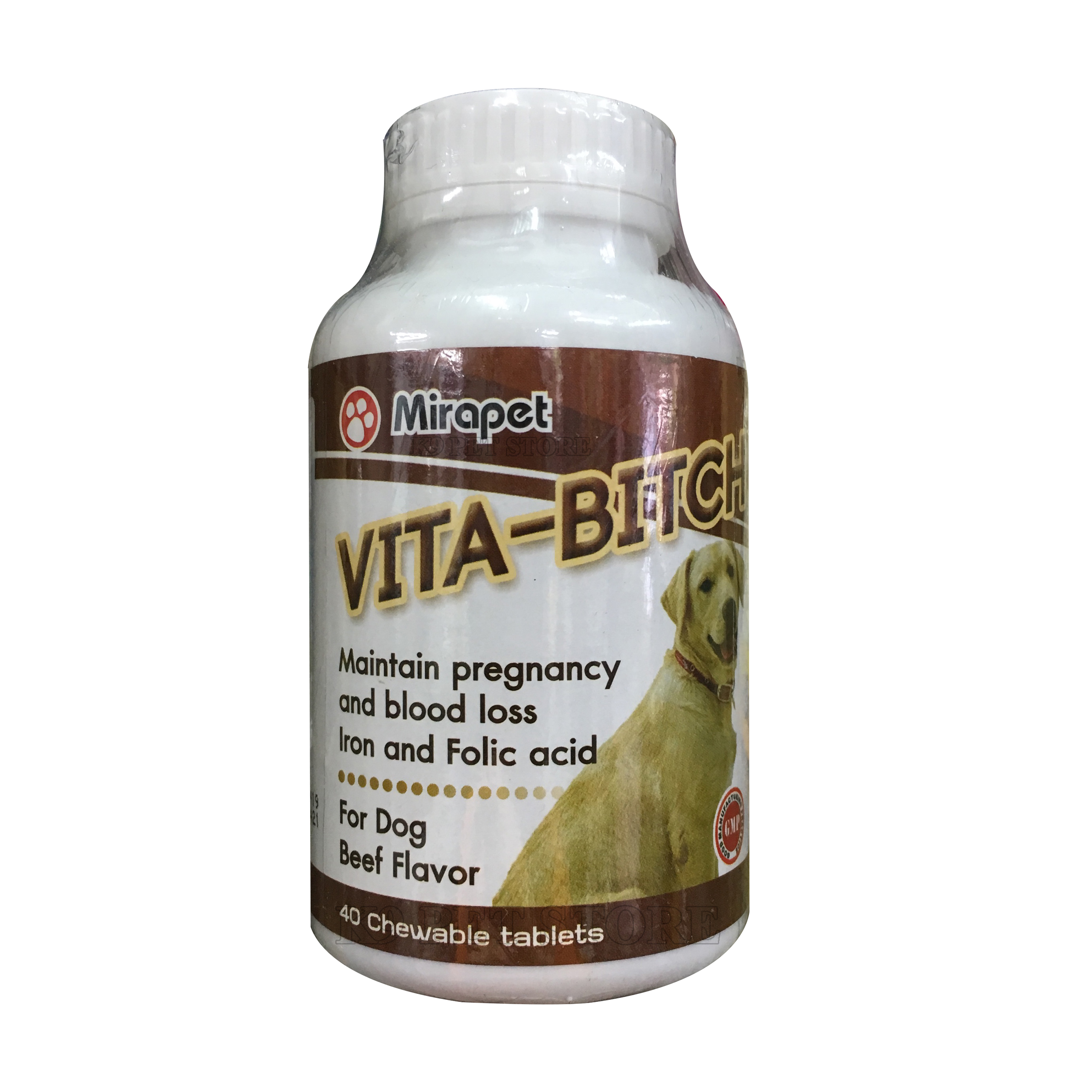 Viên nhai bảo vệ thai kỳ và chống thiếu máu Vita-Bitch (Thực phẩm bổ sung) 40v/hộp