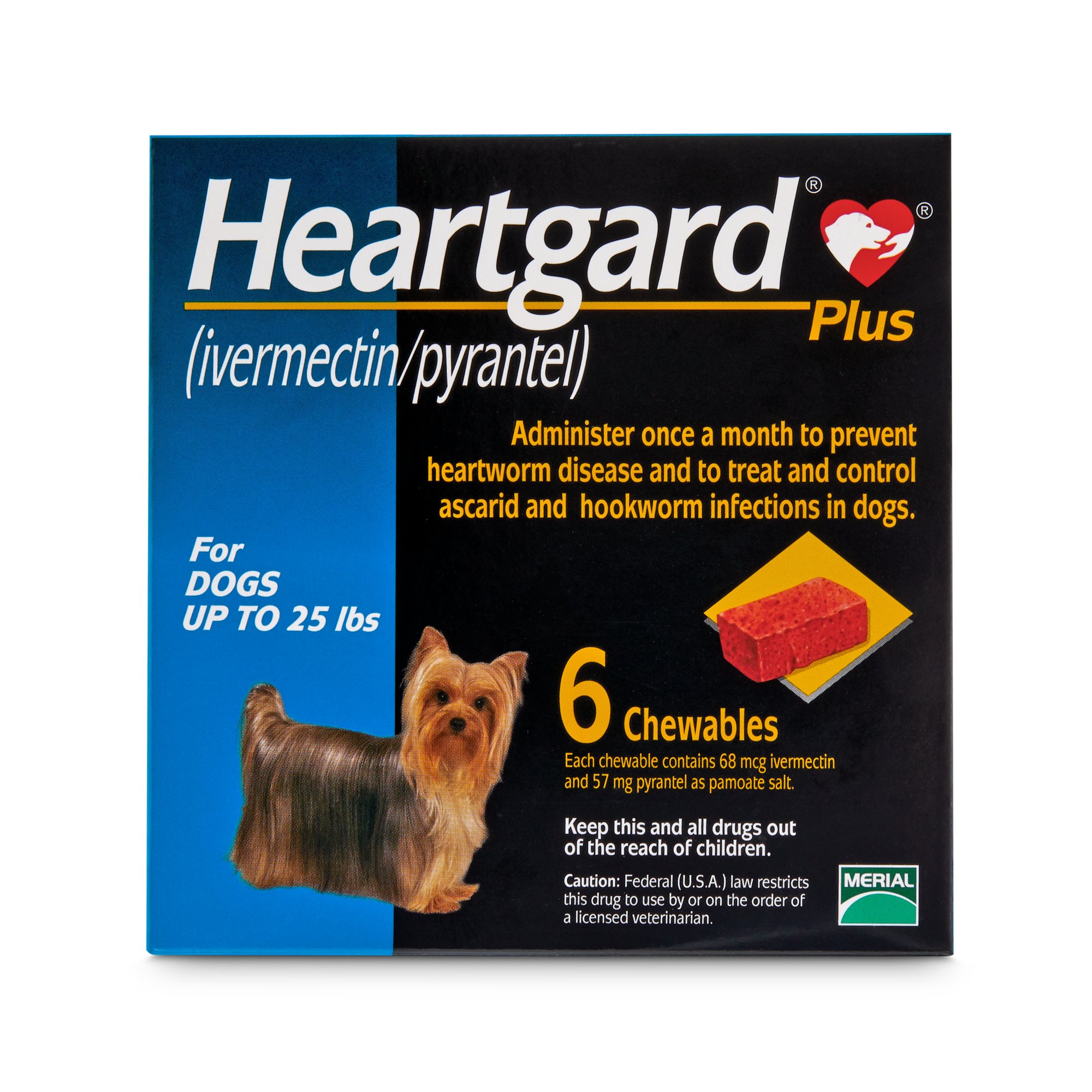 HEARTGARD PLUS up to 25lbs - Viên nhai phòng giun tim cho chó nhỏ hơn 11.5kg