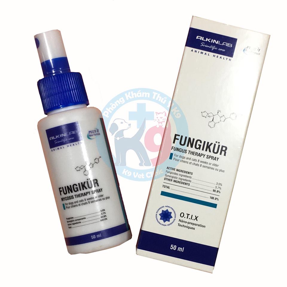 Alkin Fungikur - Đặc trị nấm dạng xịt 50ml (hàng nhập khẩu Kỳ Nam)