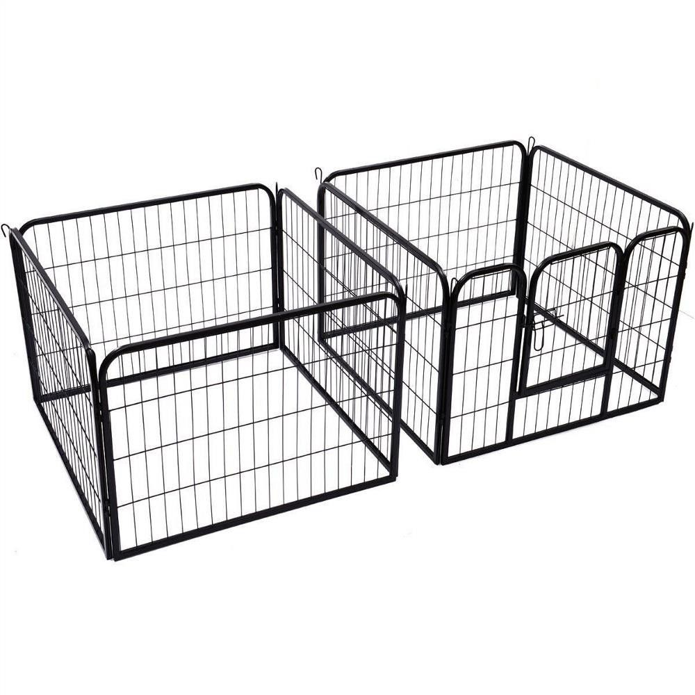 pawhut-recinto-per-cani-gatti-cuccioli-roditori---recinzione-rete-gabbia-80x60cm-8pz-8
