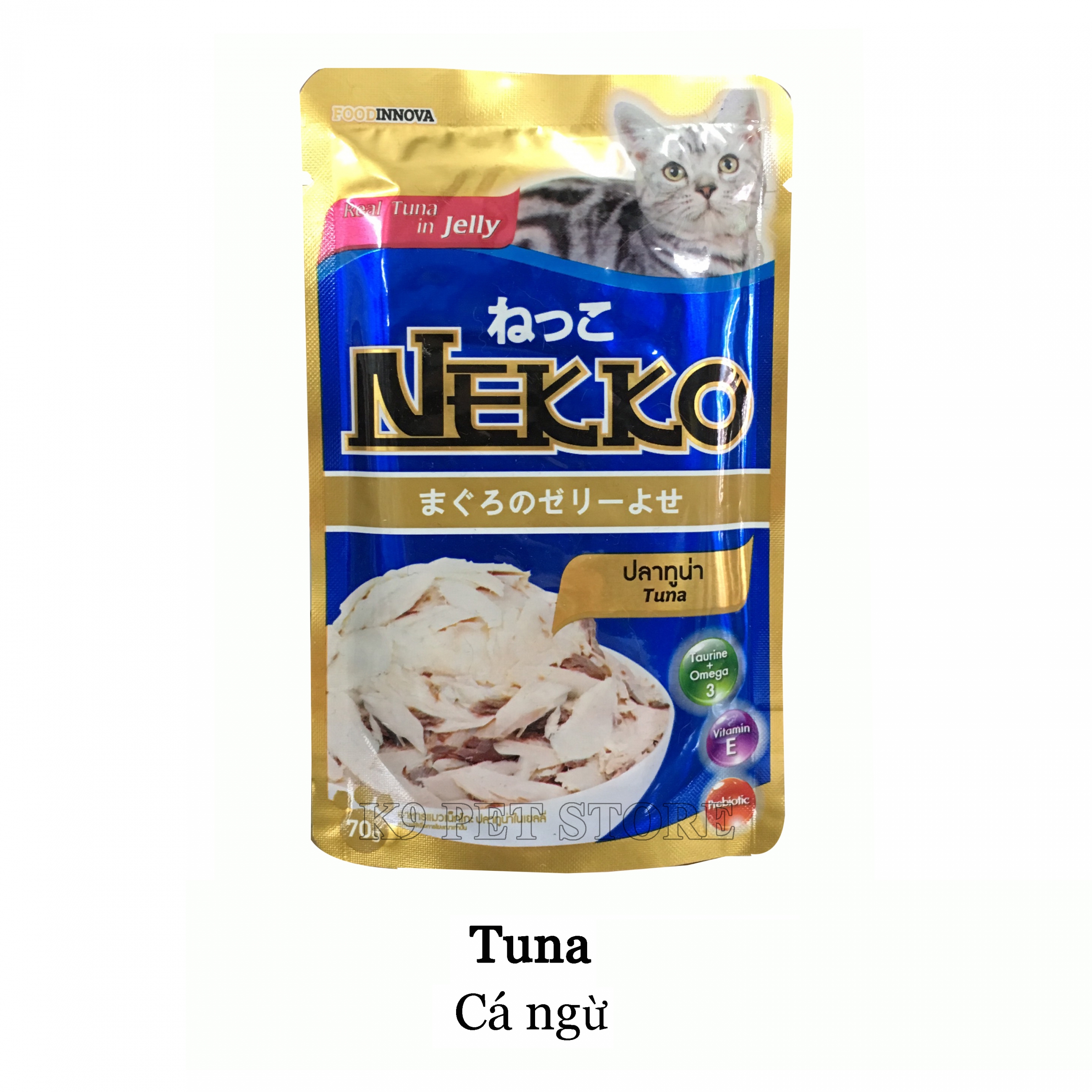 Pate Nekko cho mèo lớn vị Cá ngừ 70gr