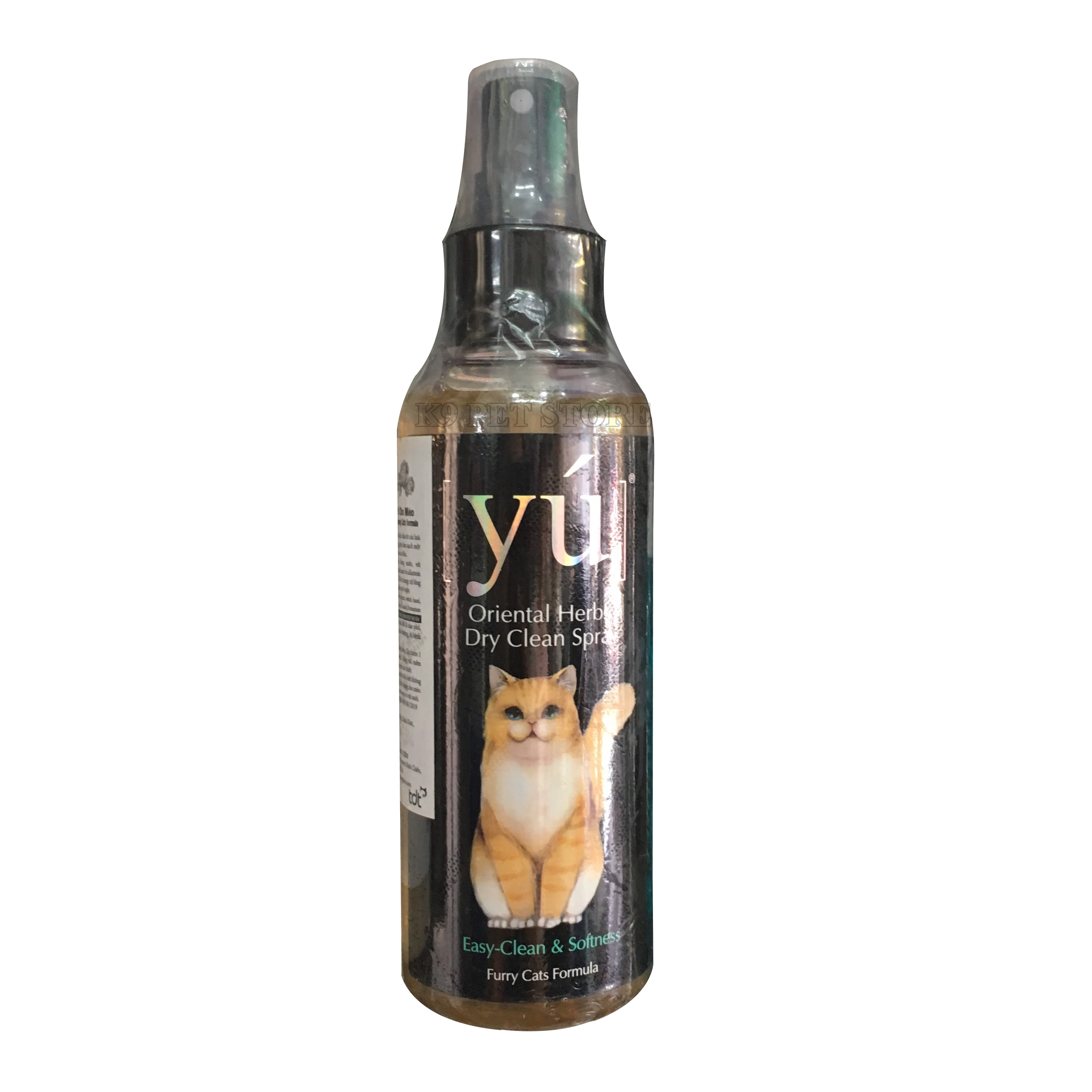 Xịt tắm khô cho mèo Yu Dry Clean Furry Cat 150ml