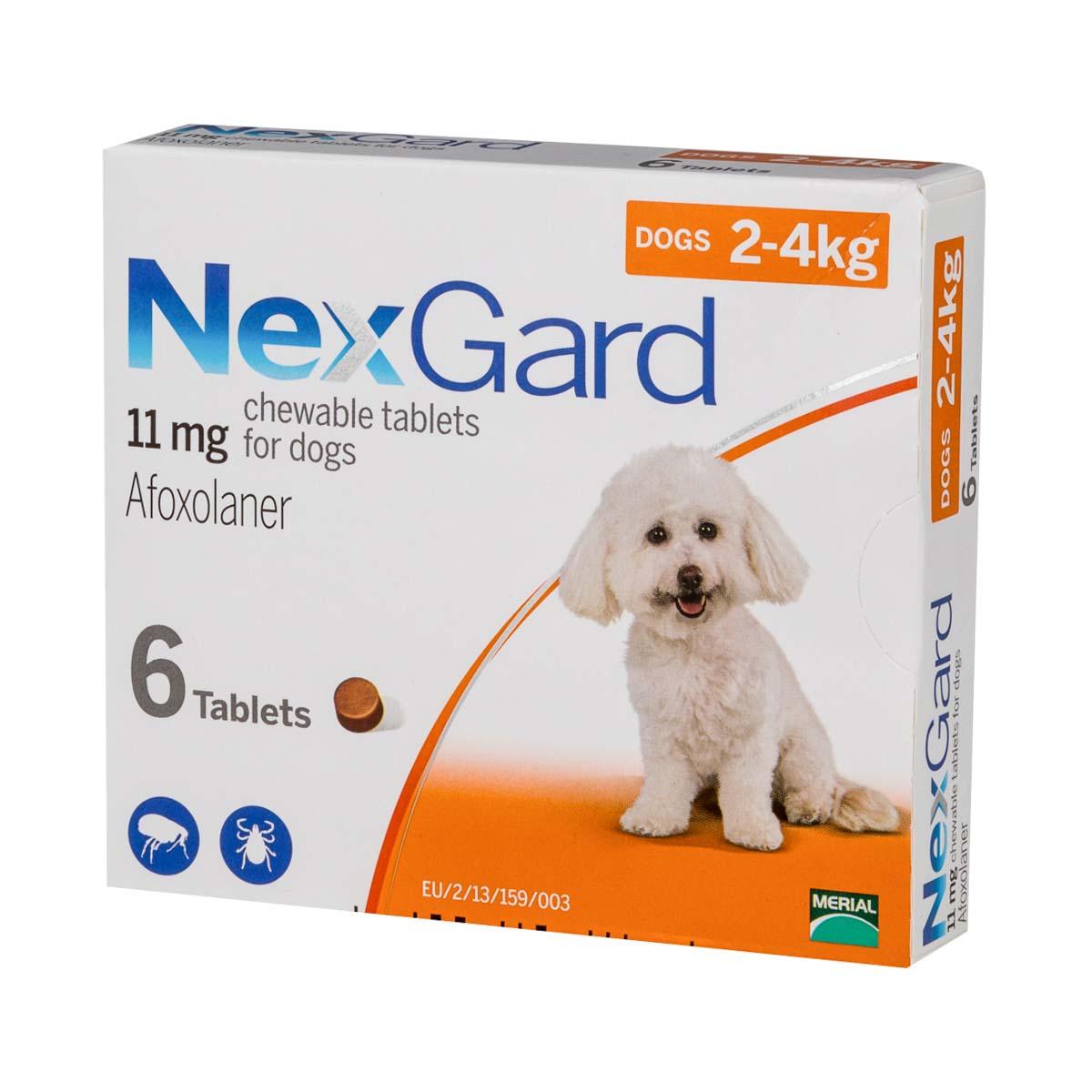 [1 viên] Nexgard 11mg cho chó từ 2 đến 4kg viên nhai trị ve, ghẻ