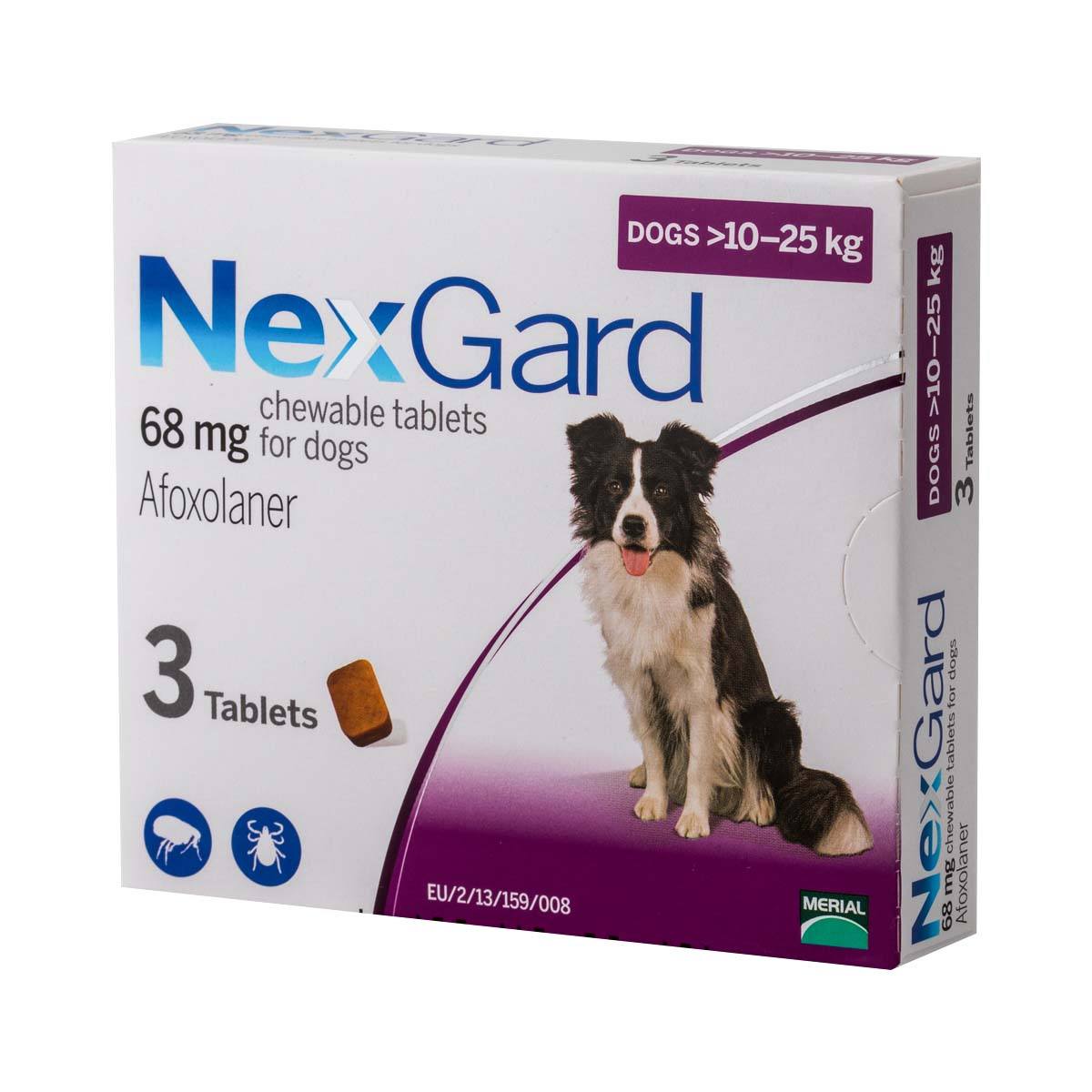 [1 viên] Nexgard 68mg cho chó từ 10 đến 25kg viên nhai trị ve, ghẻ