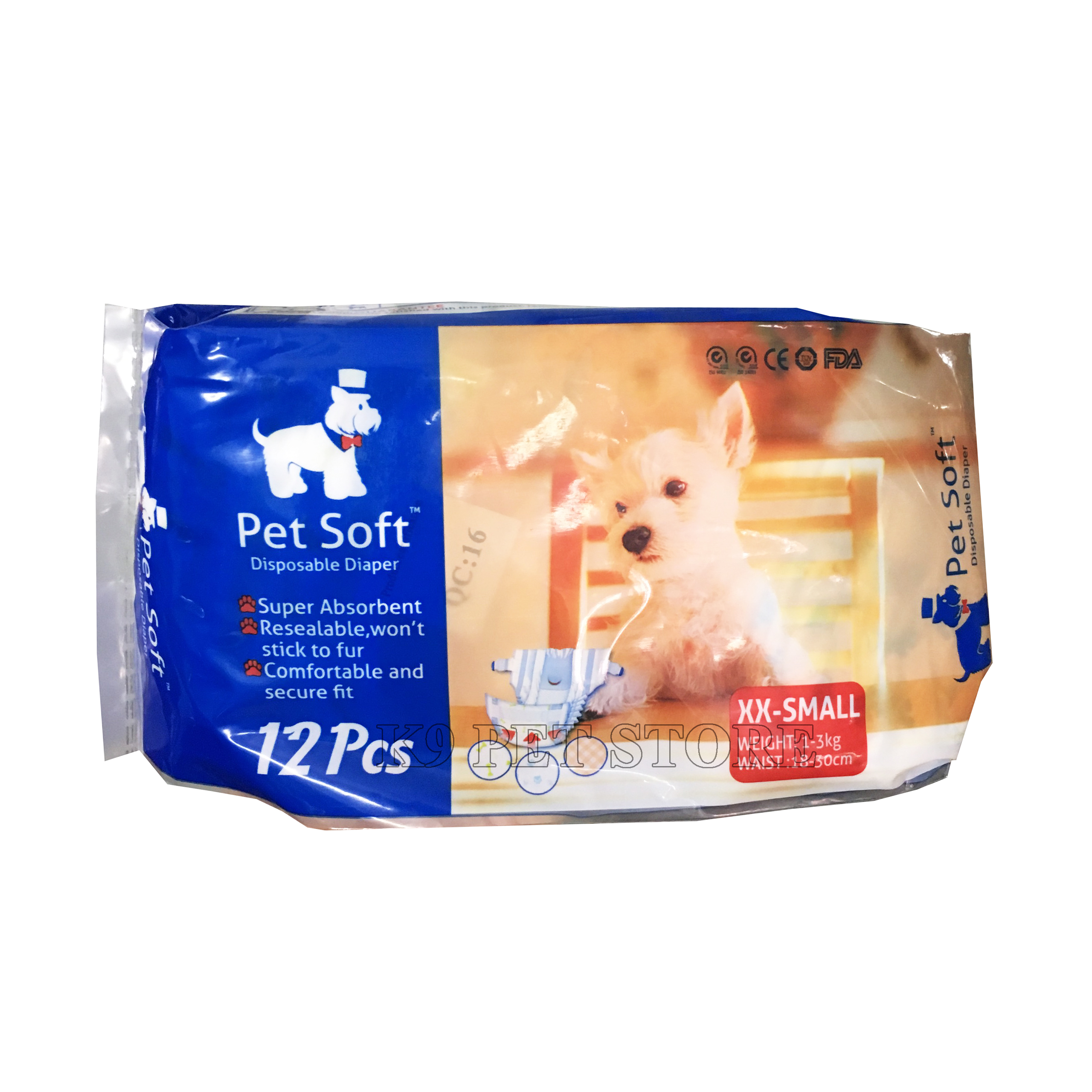 Bỉm quần cho chó Pet Soft size XX-Small (XXS)