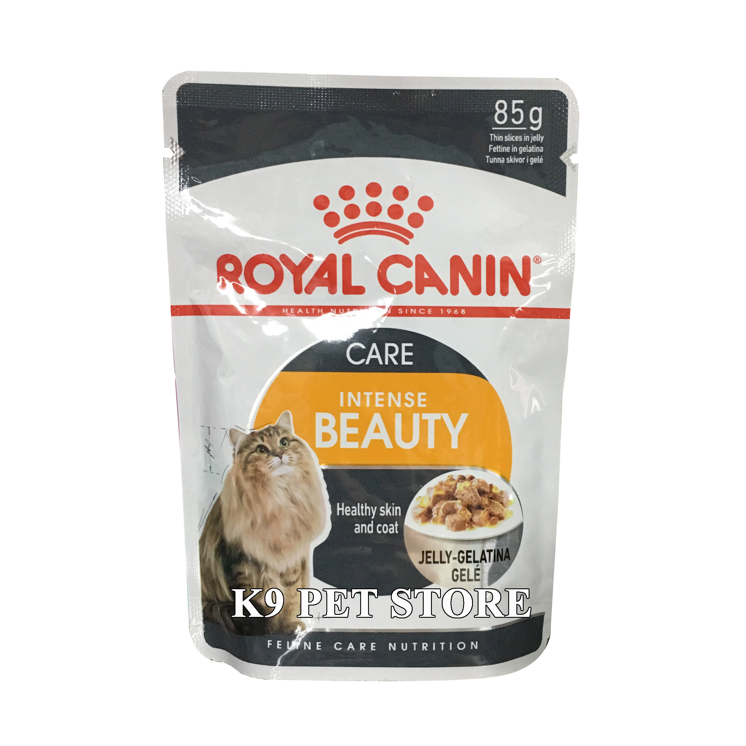Pate cho mèo Royal Canin Intense Beauty Jelly - Chăm sóc lông khỏe đẹp 85g