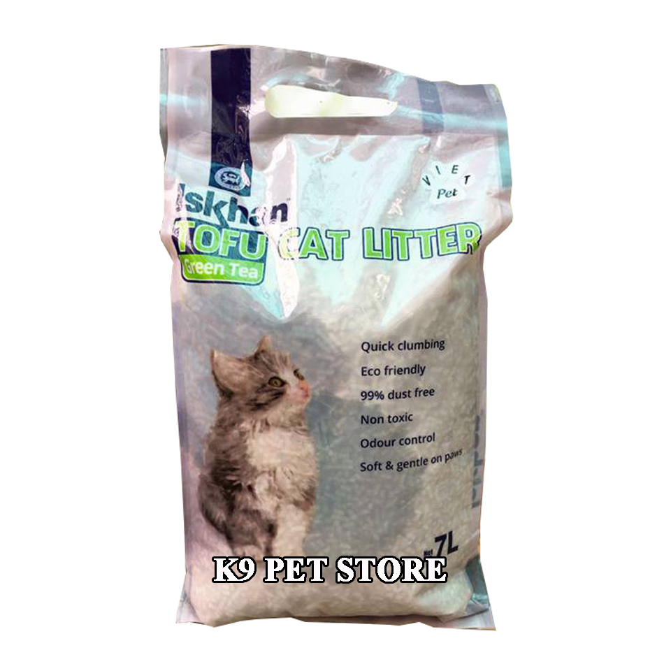 Cát vệ sinh Tofu Cat Litter cho mèo - Cát vệ sinh đậu nành 7l