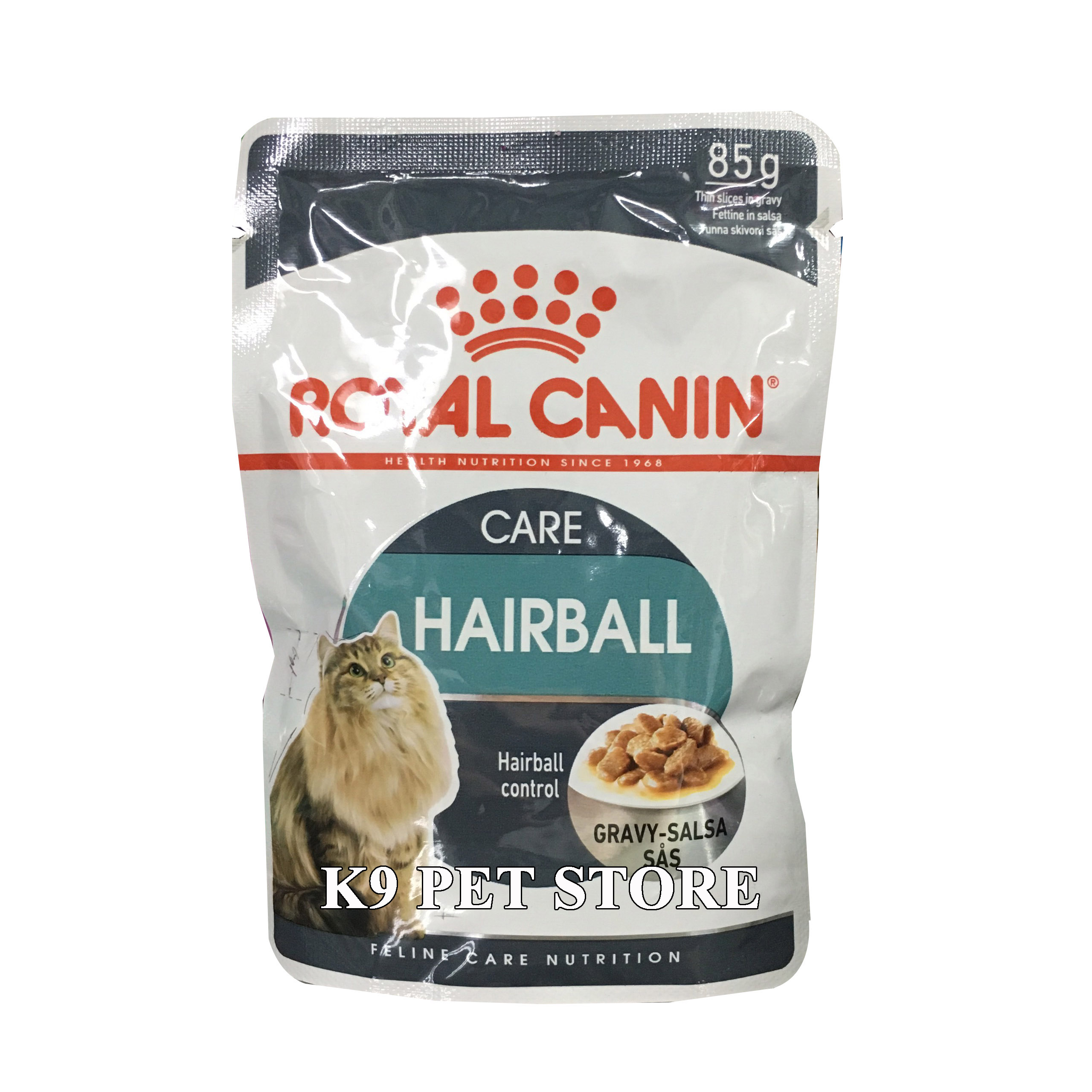 Pate cho mèo Royal Canin Hairball Gravy hỗ trợ búi lông 85gr