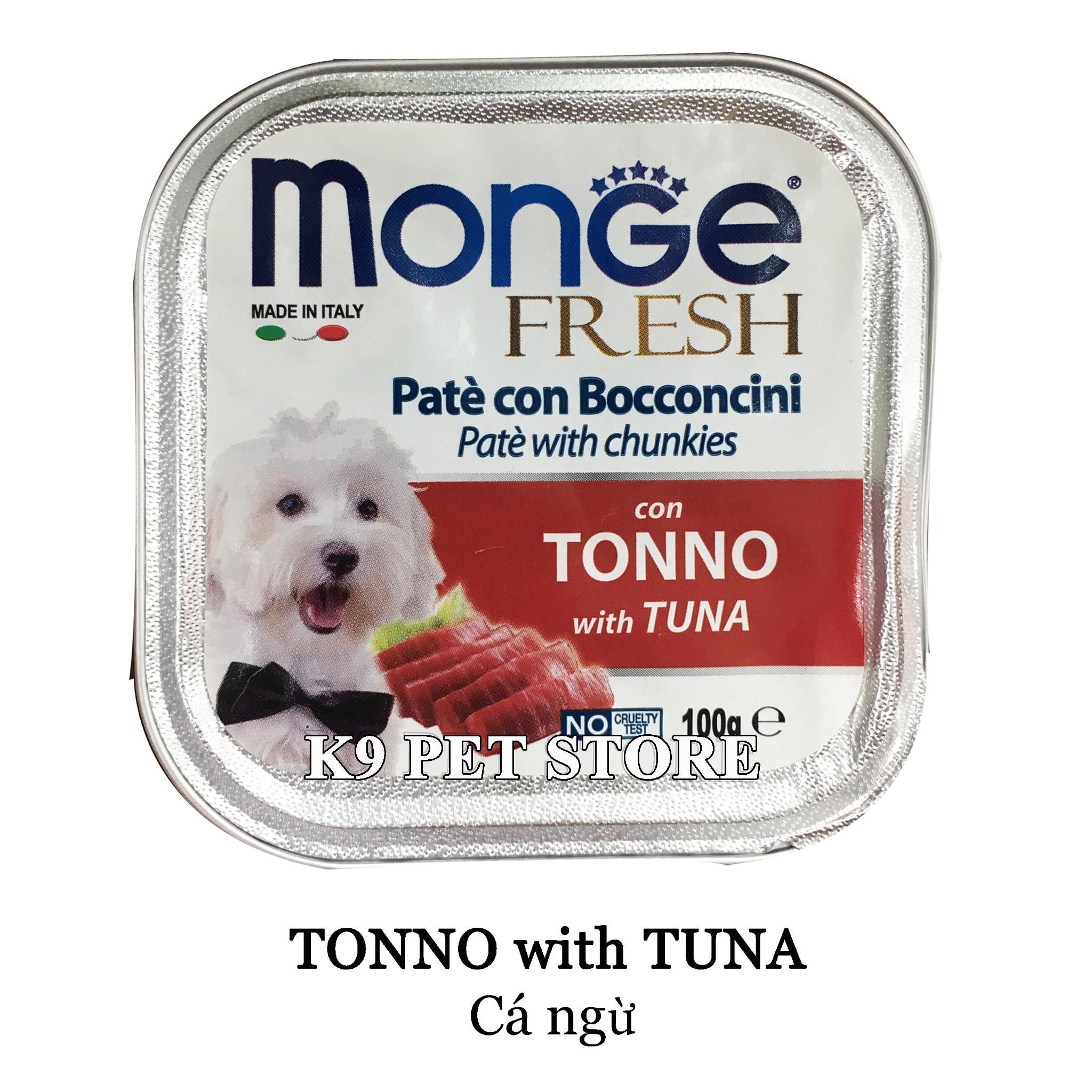 Pate Monge cho chó 100g vị cá ngừ