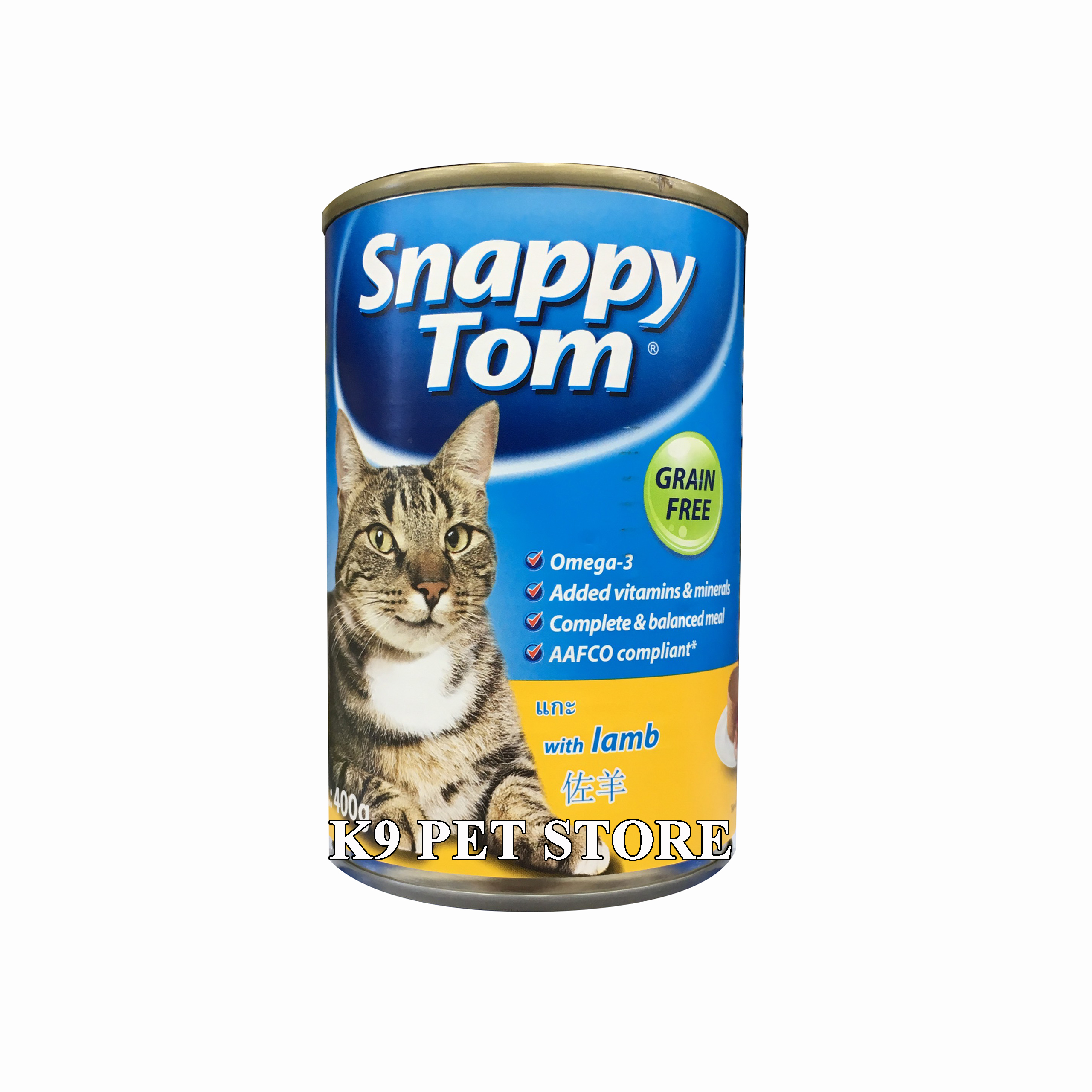 Pate Snappy Tom cho mèo lớn vị cừu 400g