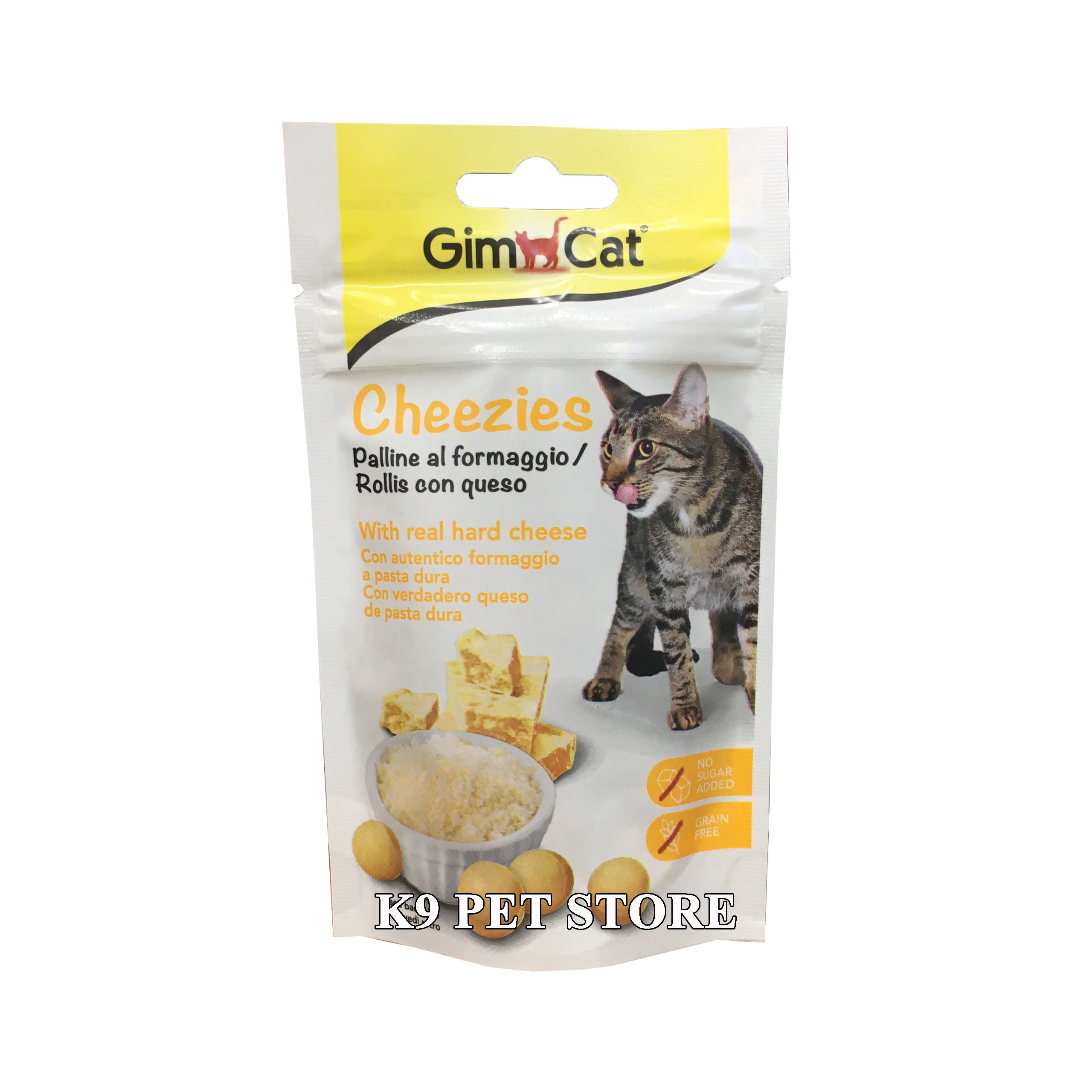 Gimcat Cheezies Rollis  - Phô mai viên cho mèo 50g