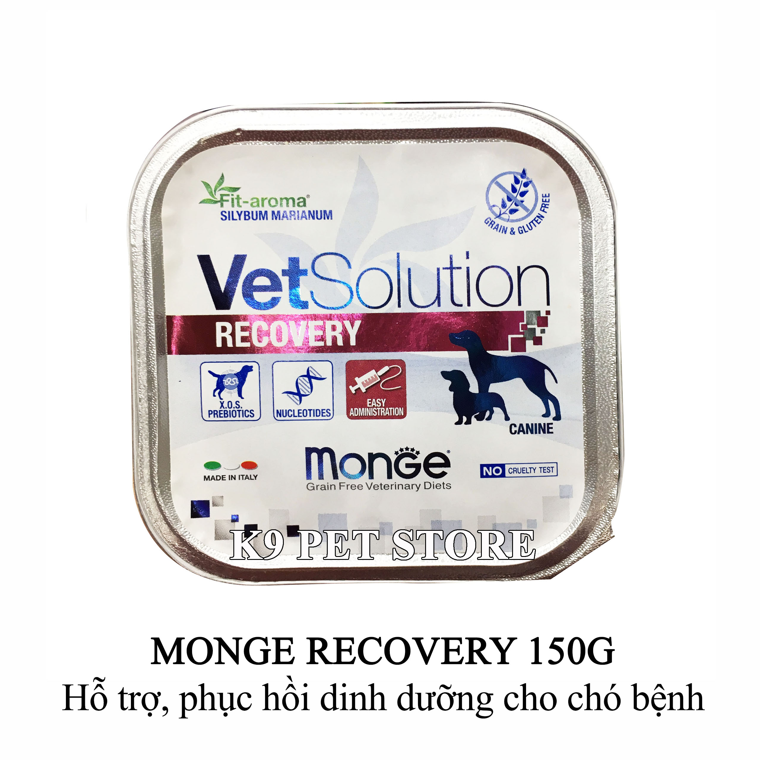 Pate Monge Recovery 150g - Hỗ trợ, phục hồi dinh dưỡng cho chó bị bệnh