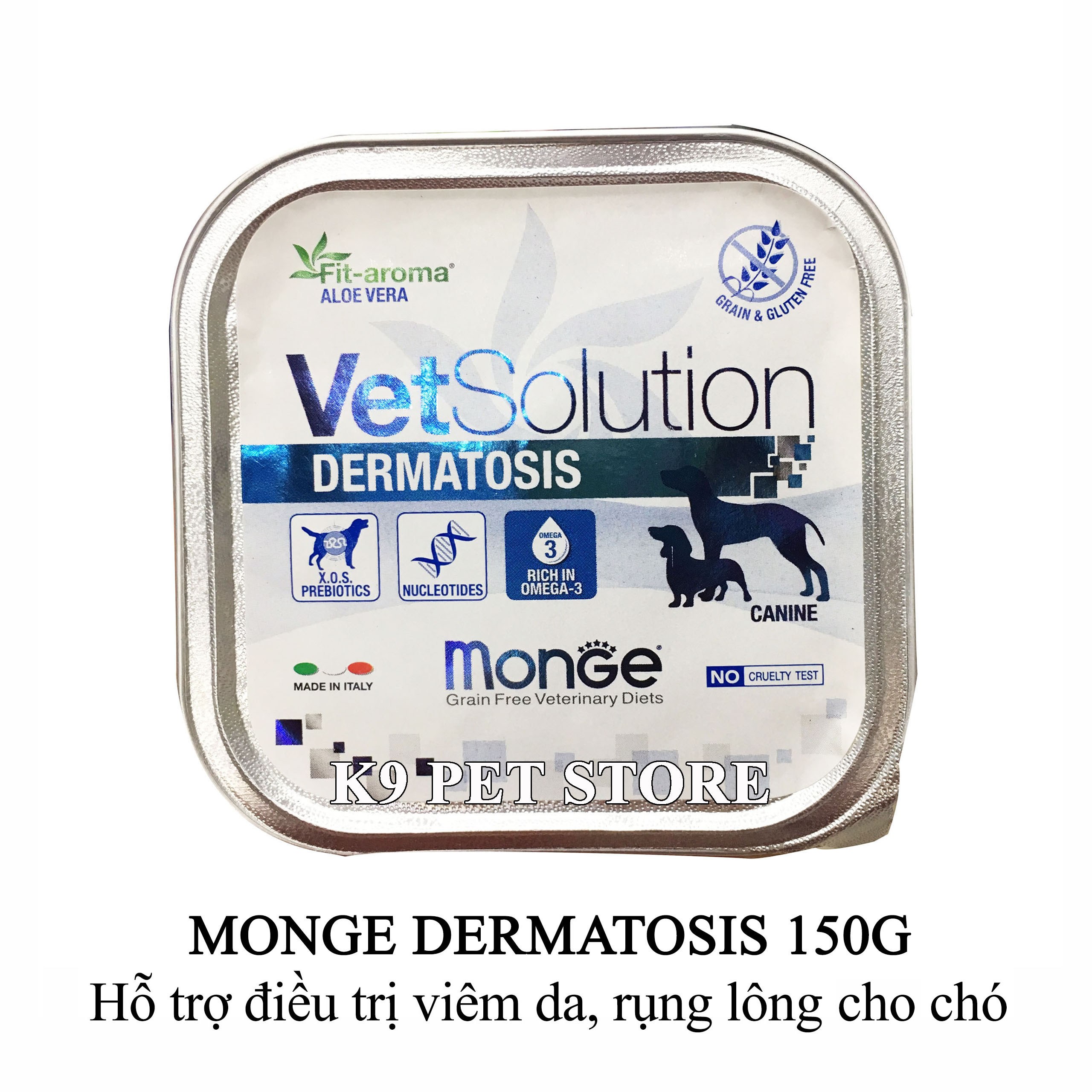 Pate Monge Dermatosis 150g - Hỗ trợ điều trị viêm da, rụng lông cho chó