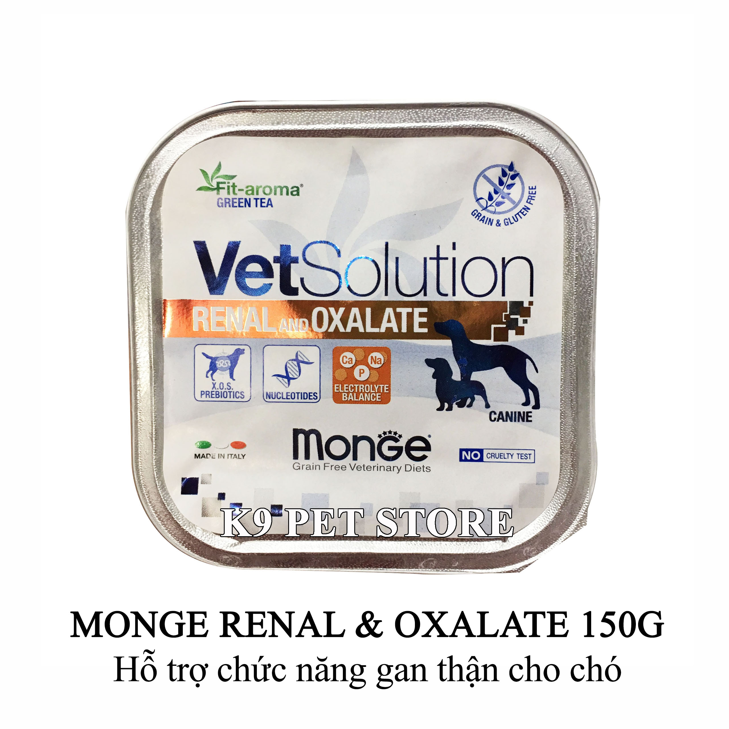 Pate Monge Renal and Oxalate 150g - Hỗ trợ chức năng gan thận cho chó