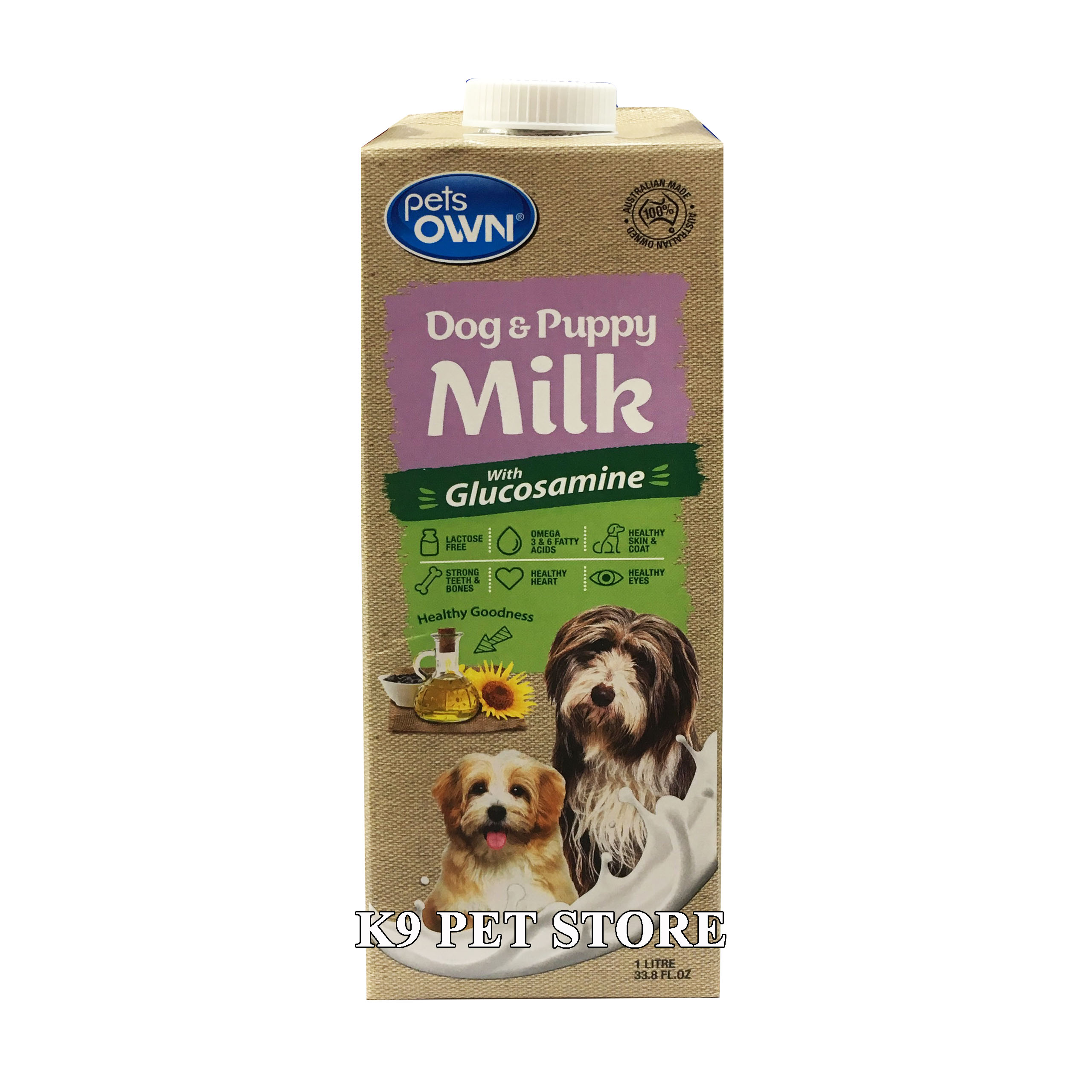 Sữa Úc Glucosamine Pet's Own cho chó 1l