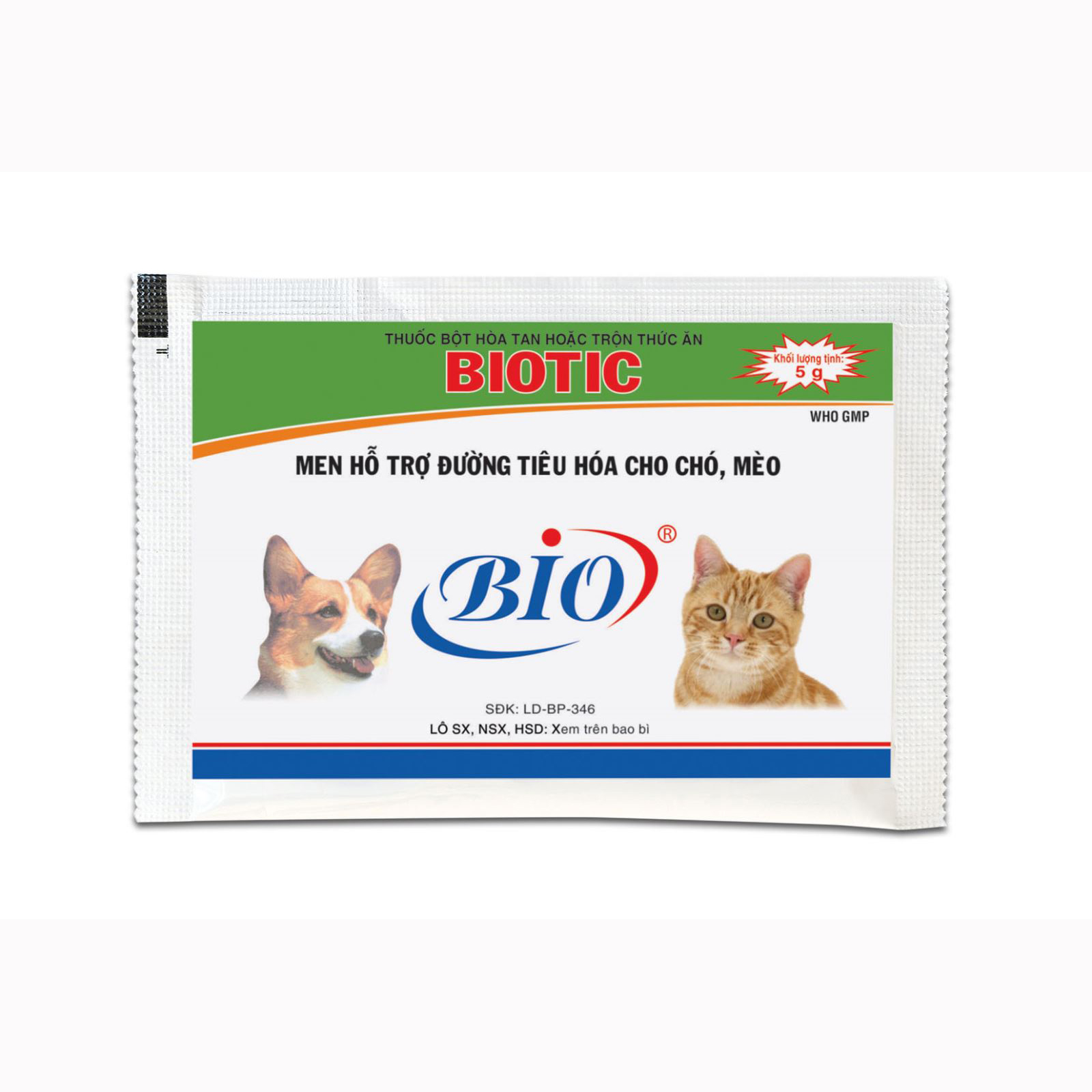 Men tiêu hóa Biotic, hỗ trợ đường tiêu hóa cho chó mèo 5g