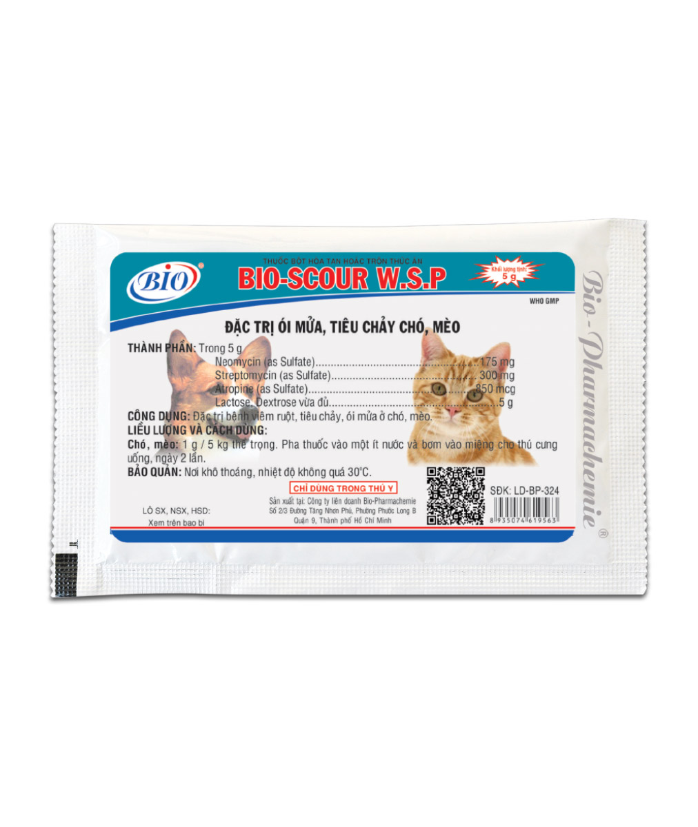 Bio-Scour WSP đặc trị tiêu chảy chó mèo