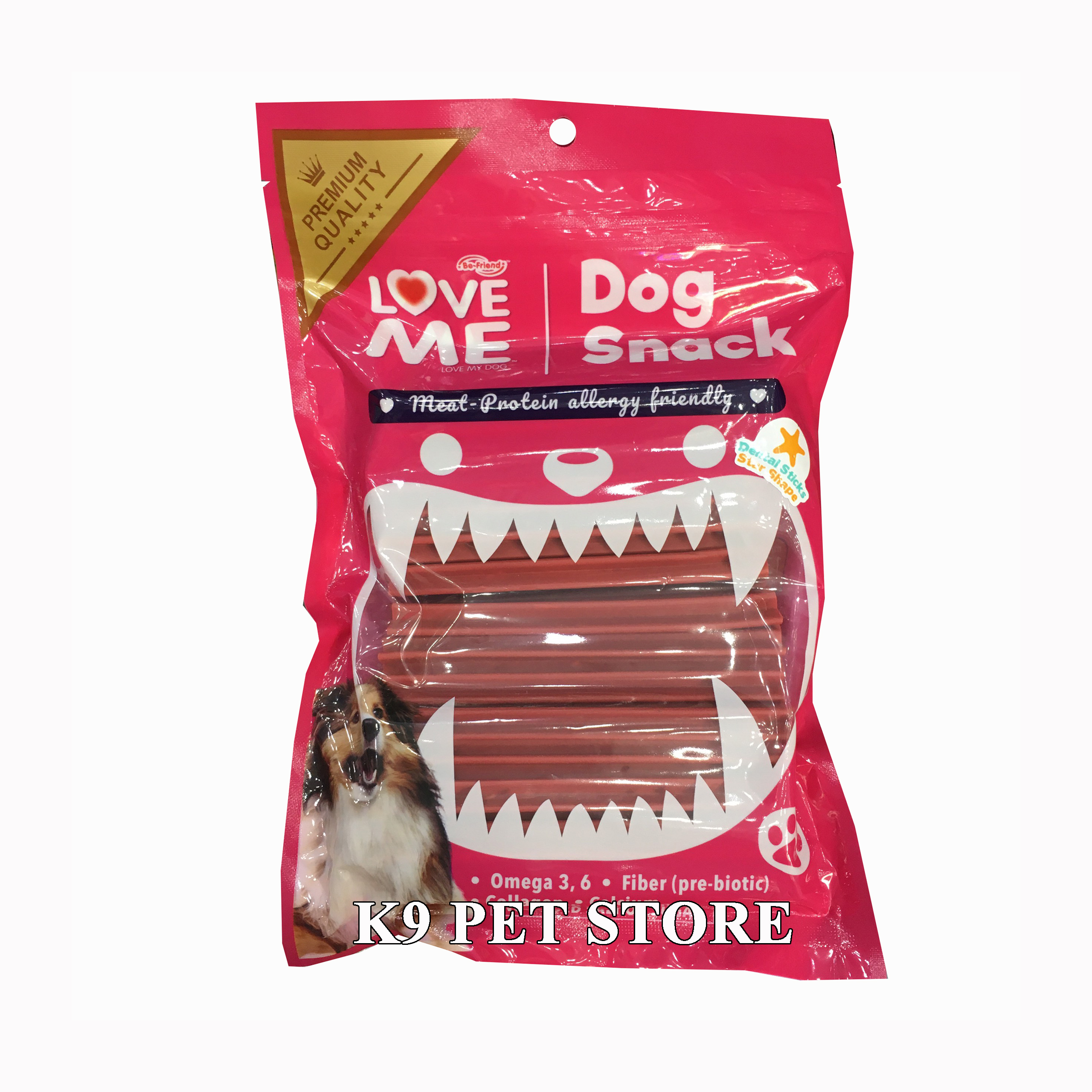 Xương gặm sạch răng cho chó Love Me Dental 450g (vị thịt bò)