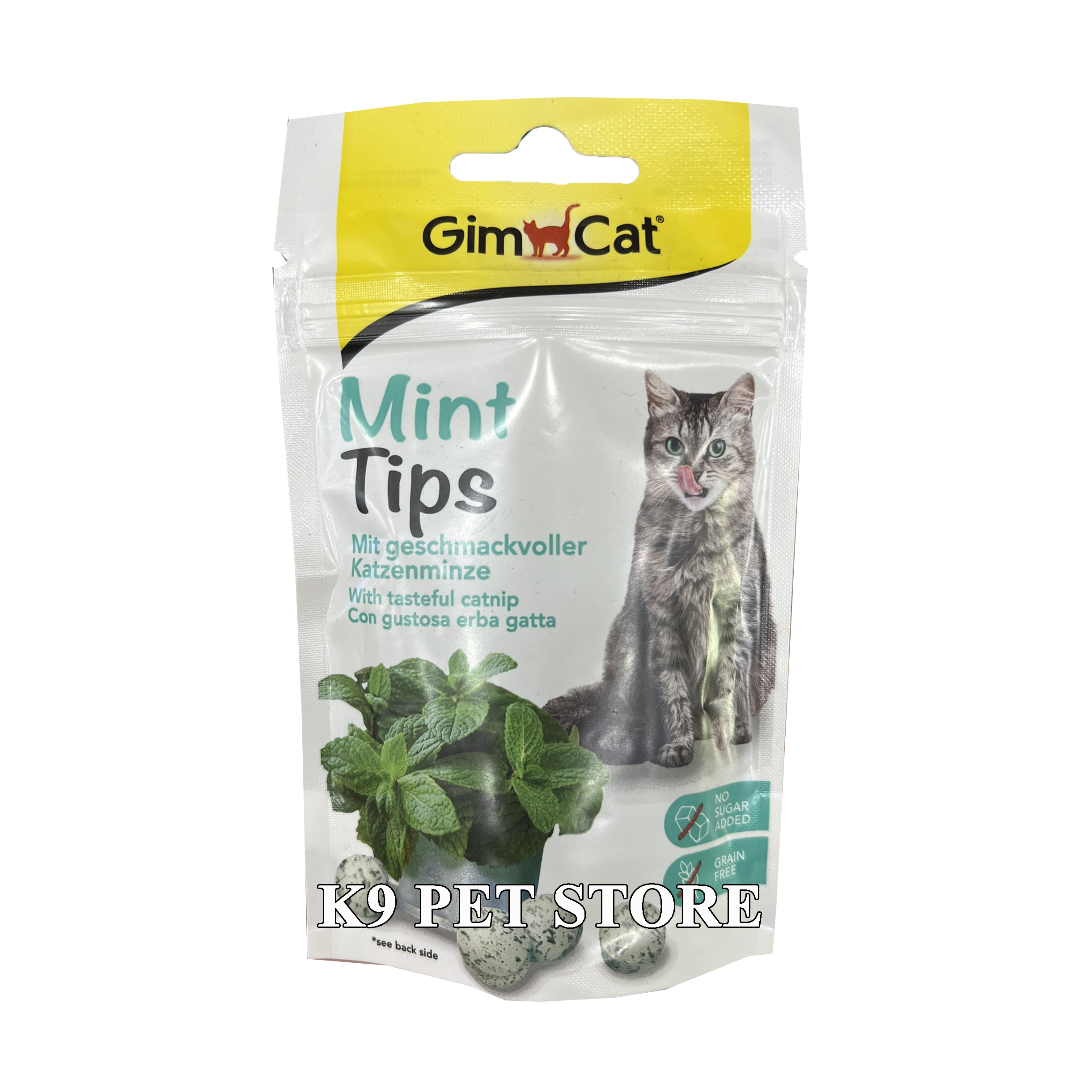 Gimcat - Bánh thưởng vị bạc hà cho mèo - Mint Tips 40g