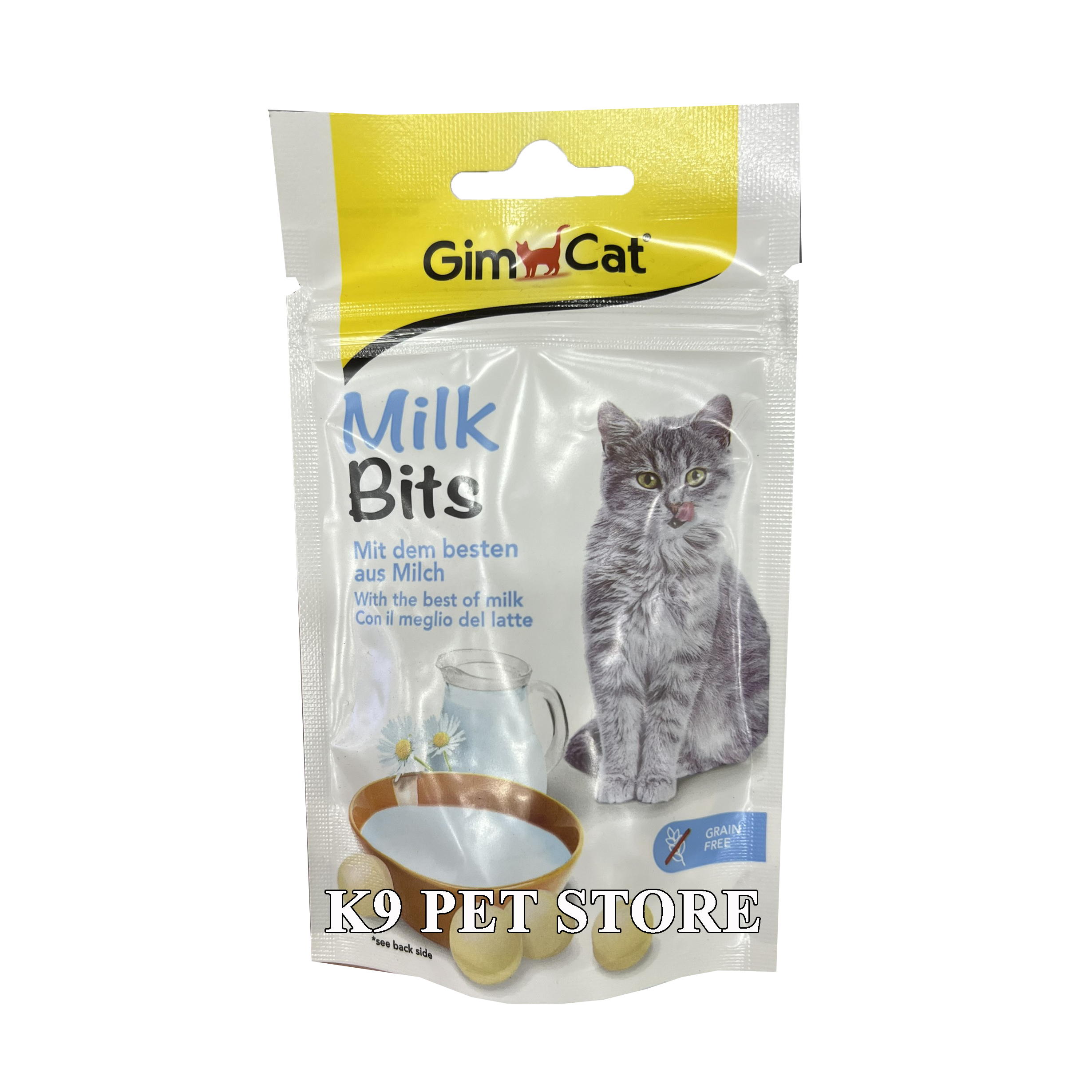 Gimcat - Bánh thưởng sữa viên cho mèo - Milk Bits 40g