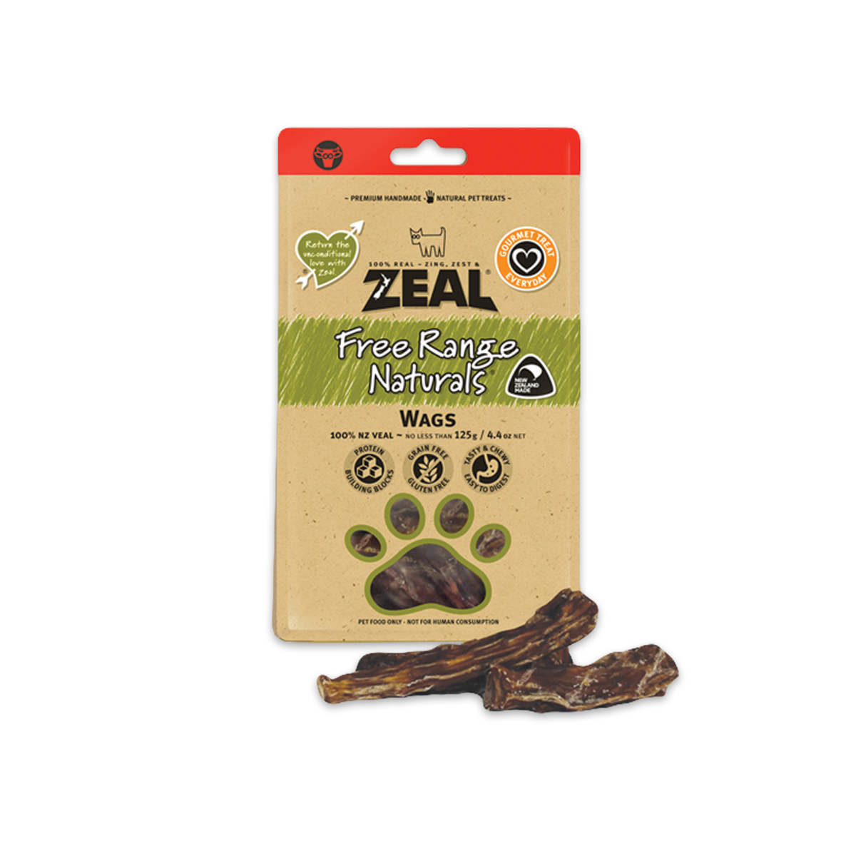 Zeal Freeze Dried Wags 125g
