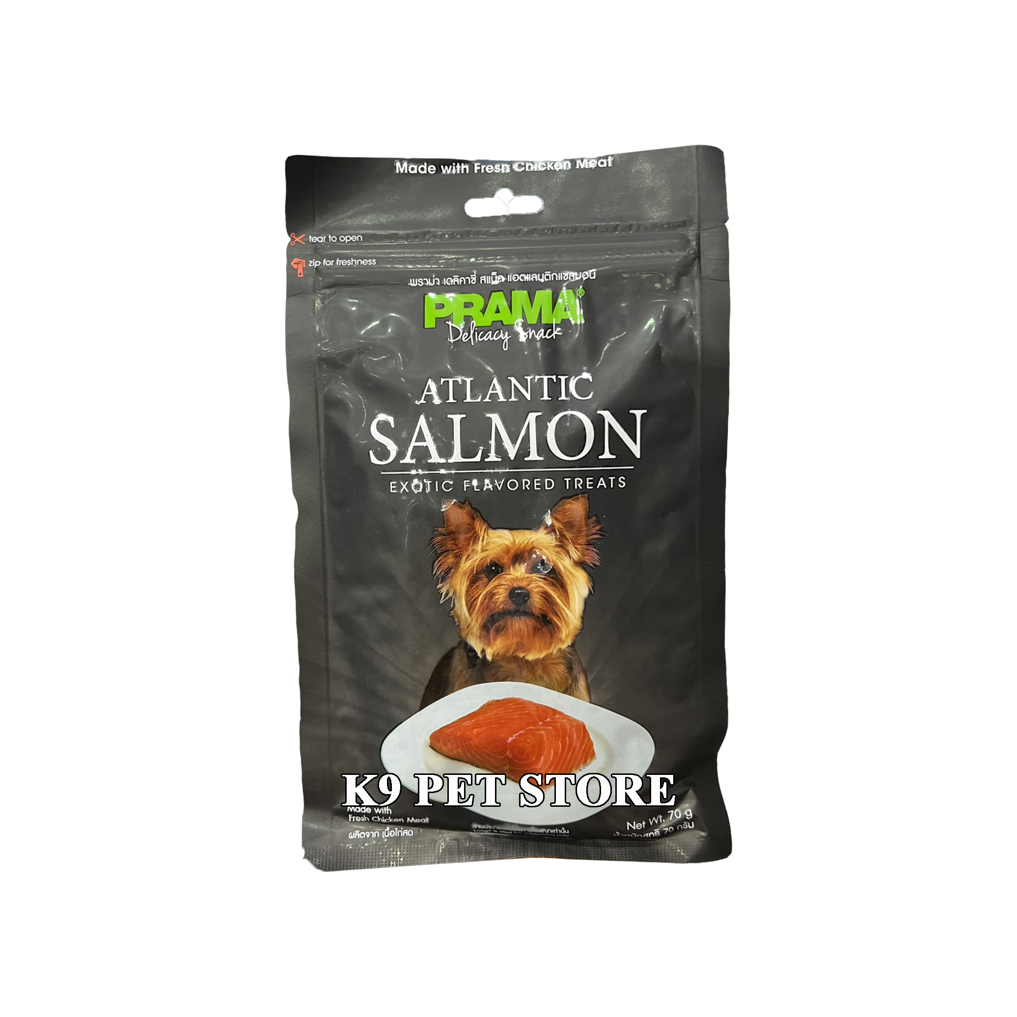 Snack cho chó Prama Salmon 70g (cá hồi)