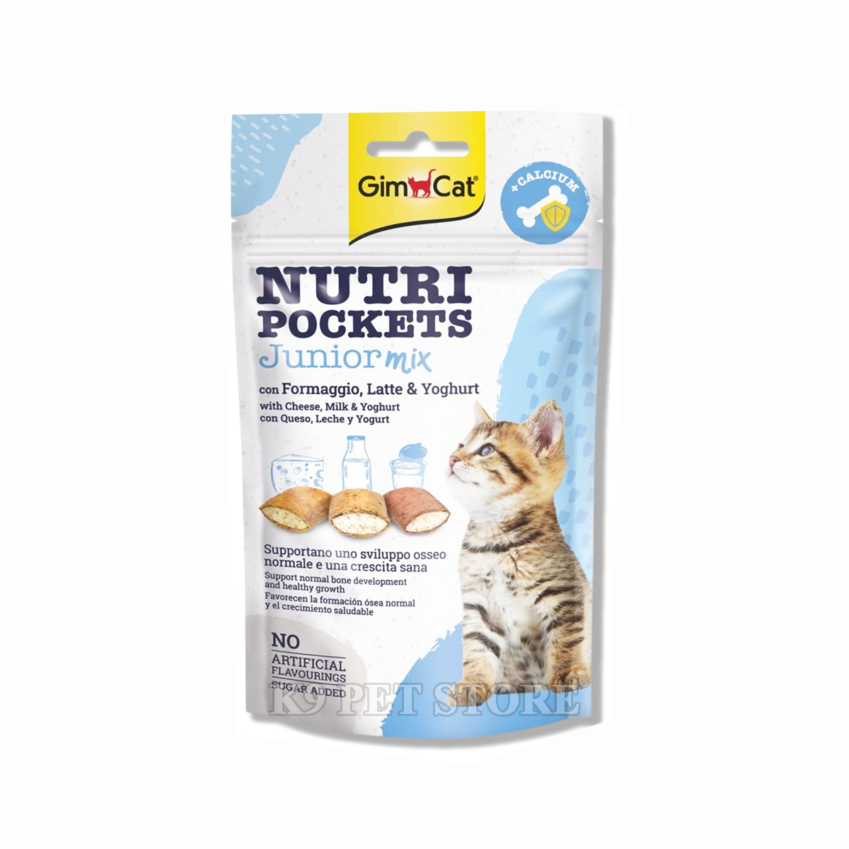 Snack mèo Gimcat Nutri Pockets Junior Mix 60g -  dành cho mèo con