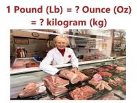 1 pound (lb) = ? kilogram (kg) và 1 pound (Lb) = ? ounce (oz)