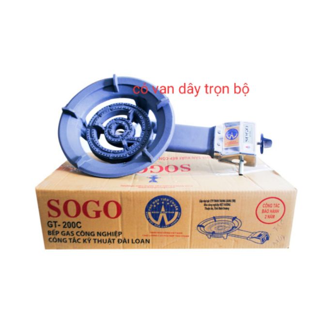 Bếp gas công nghiệp SOGO GT-200C (GT200C) là bếp gas chĩnh hãng SOGO, được sản xuất trên dây chuyền công nghệ hiện đại, cho chất lượng hàng đầu.