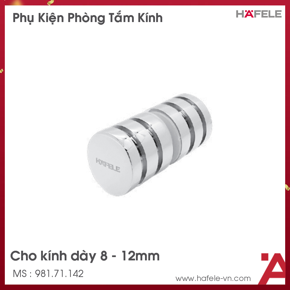 Tay Nắm Cho Cửa Kính 8 - 12mm Hafele 981.71.142