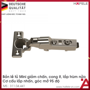 Bản Lề Trùm Nửa Metalla SM 95º Mini Hafele 311.04.441