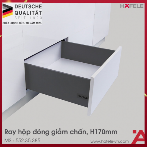 Ray Hộp Alto-S Giảm Chấn H170mm Hafele 552.35.385