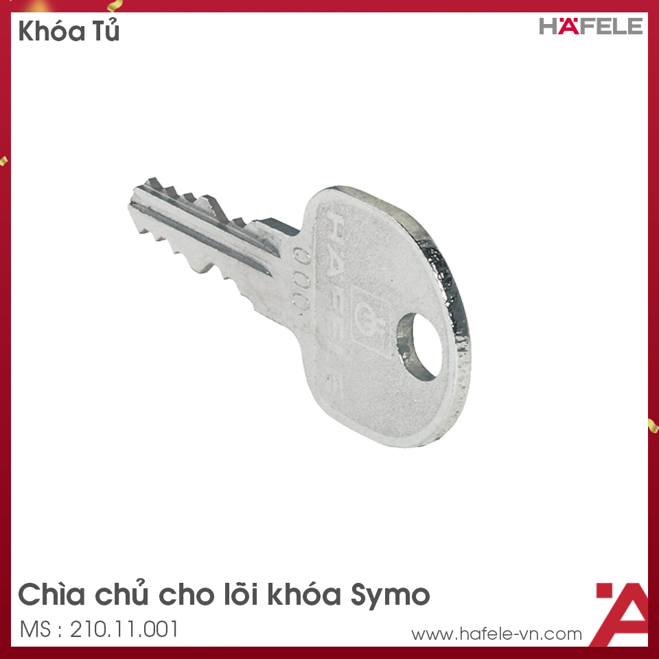 Chìa Chủ Cho Lõi Khóa Symo Hafele 210.11.001