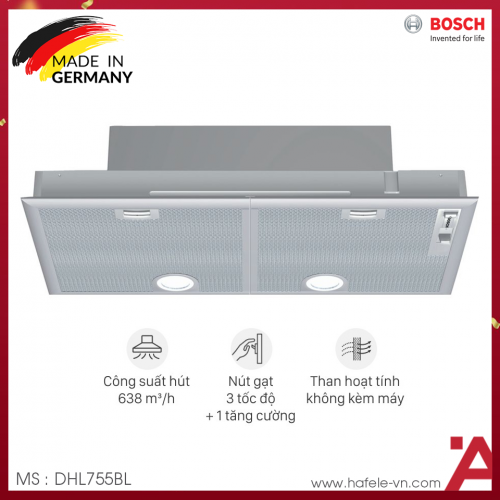 Máy Hút Mùi Âm Tủ Bosch DHL755BL