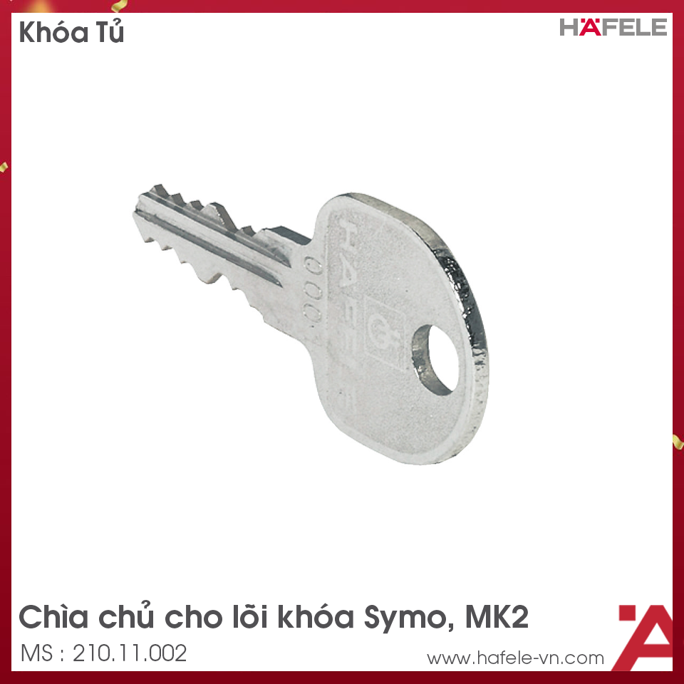 Chìa Chủ Cho Lõi Khóa Symo Hafele 210.11.002