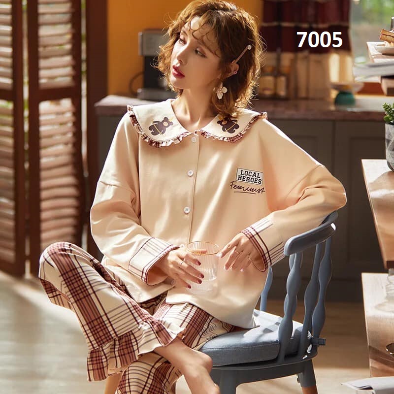 NG7005 - Bộ mặc nhà nữ dài tay hàng nhập - giá 380k