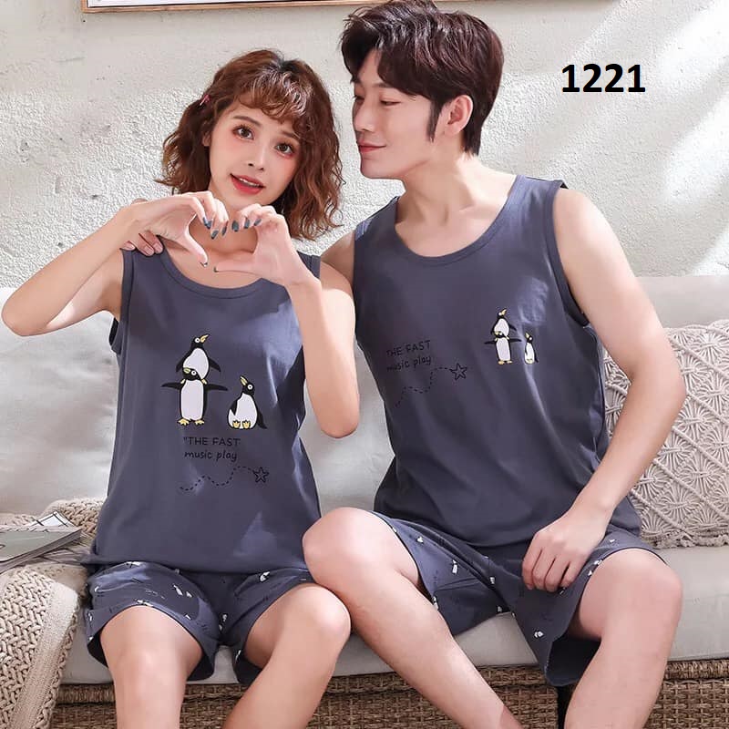 HD8161-1 - Bộ mặc nhà đôi nam nữ hàng nhập - giá 210k/ 1 bộ