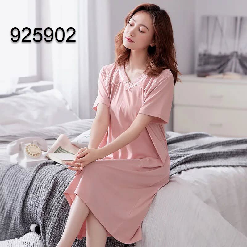 925902 - Đầm mặc nhà nữ chất cotton hàng nhập - giá 360k