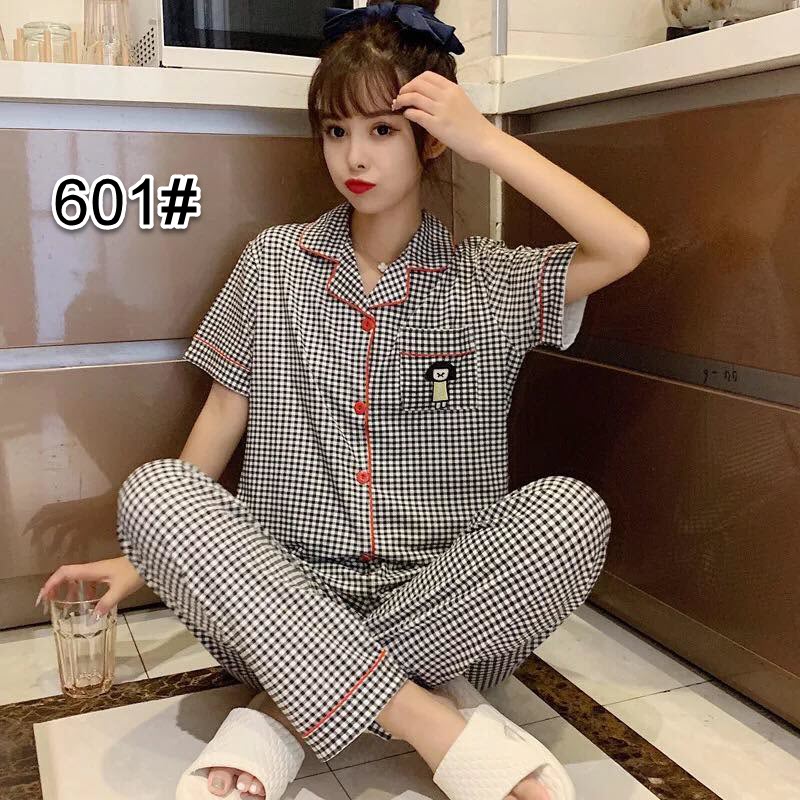 PY60116 - Bộ pyjama nữ ngắn tay chất cotton hàng nhập - giá 200k