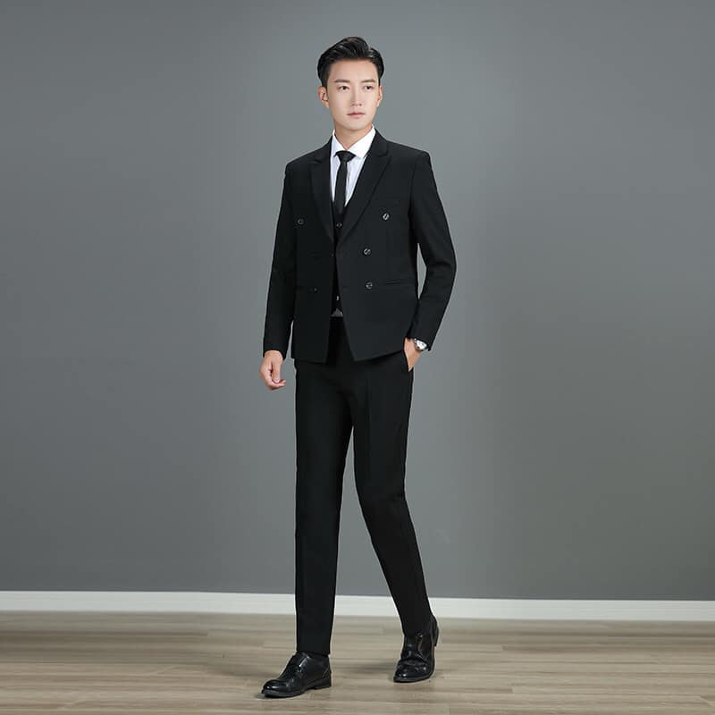 TZ0053 - Bộ vest nam 3CT gồm áo vest+ ghi lê + quần hàng nhập - giá 1.950k