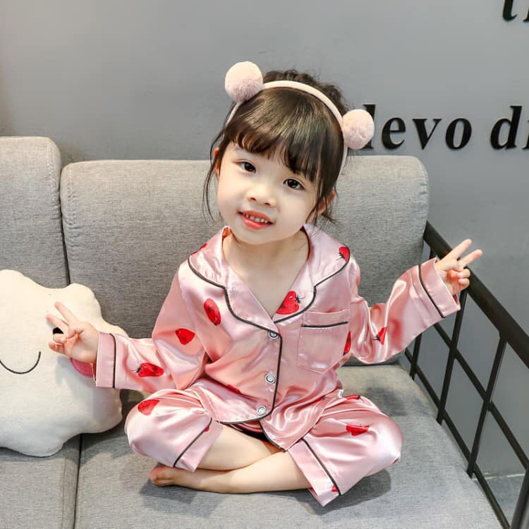 BG2688D - Bộ pyjama dài tay bé gái hàng nhập - giá 260k