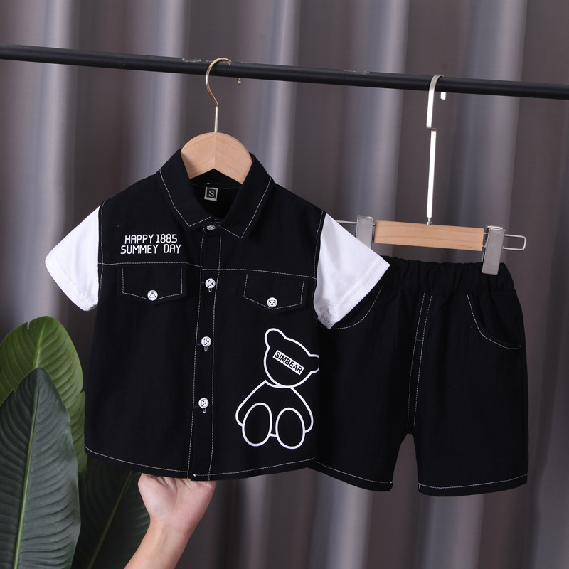 YP8023 - Set áo và quần ngắn bé trai hàng nhập - giá 210k