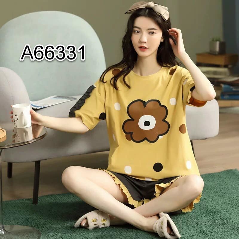 A66331 - Bộ mặc nhà nữ chất cotton hàng nhập - giá 200k