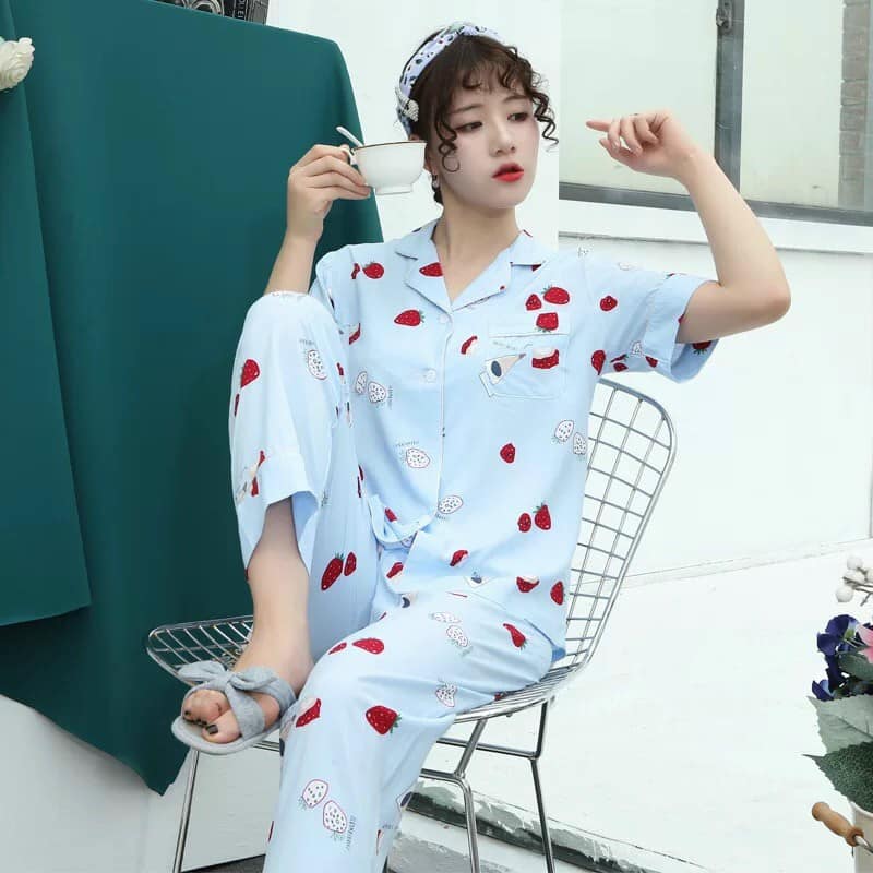NG6003 - Bộ pyjama nữ ngắn tay hàng nhập - giá 310k