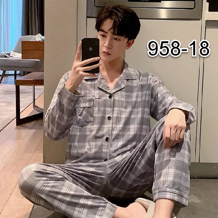 NG958-18 - Bộ pyjama nam dài tay hàng nhập - giá 290k