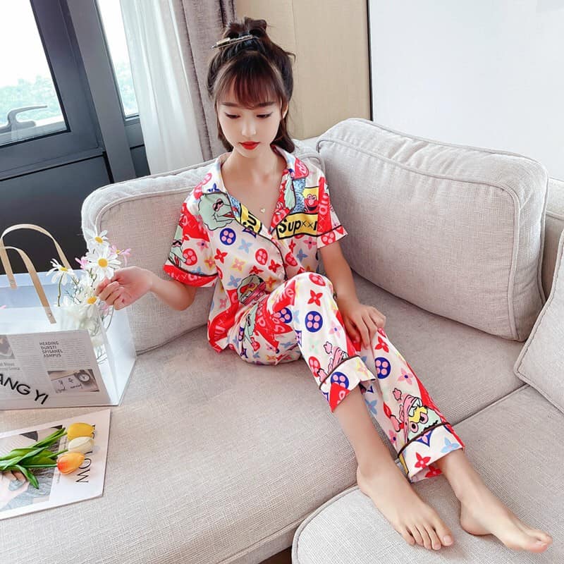 BK2245 - Bộ pyjama hè cho bé gái 3-12Y hàng nhập - giá 290k