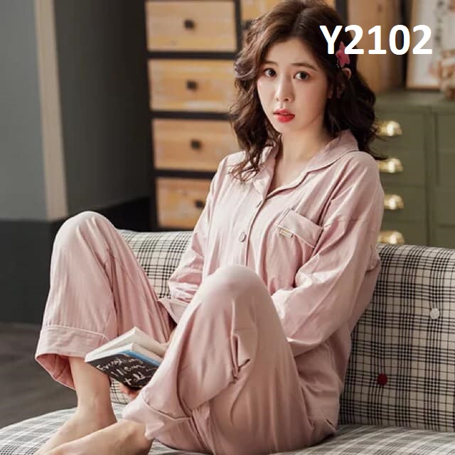 2Y2055 - Bộ pyjama nữ dài tay mùa thu hàng nhập - giá 320k