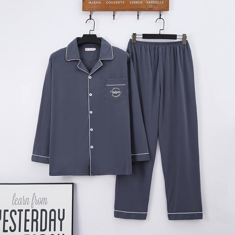 PY0839 - Bộ pyjama nam dài tay chất cotton hàng nhập - giá 260k