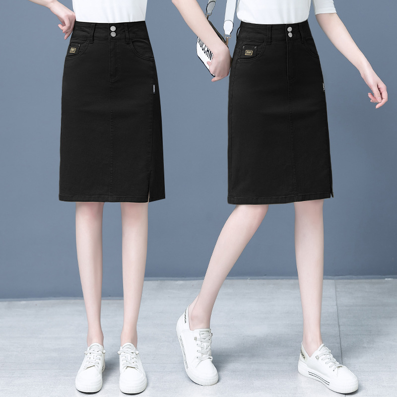 1X547A Chân váy jean nữ thu đông cao cấp hàng nhập